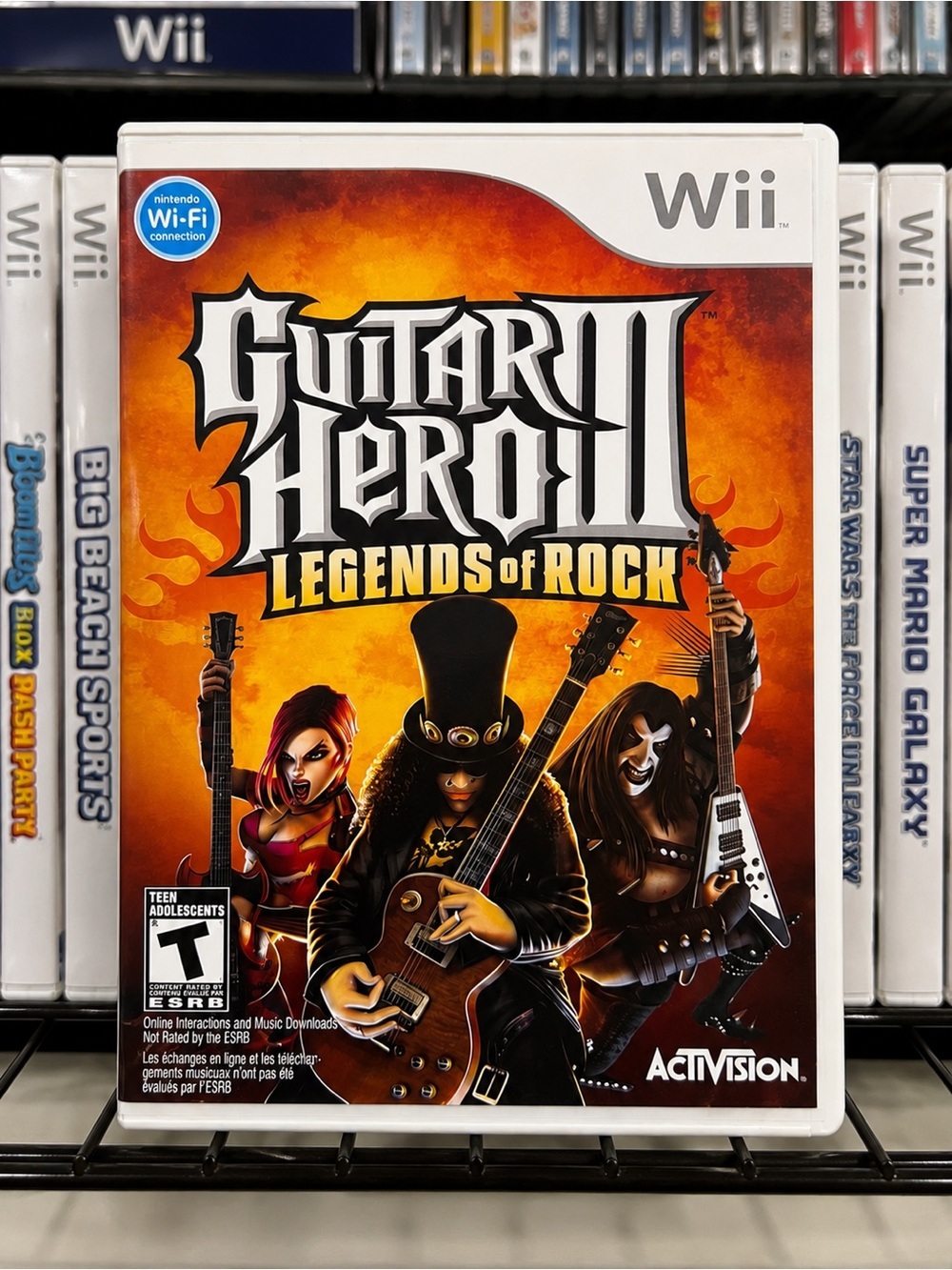 Nintendo Wii Guitar Hero III Legends of Rock Complete CIB Tested Great Condition